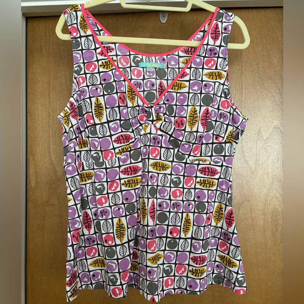Boden 100% Cotton Sleeveless Top. US SZ 14.